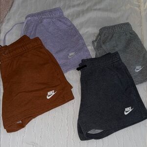 Nike Kids' Shorts in Brown, Purple, and Gray
